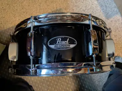 PEARL ROADSHOW SNARE DRUM BLACK, View more