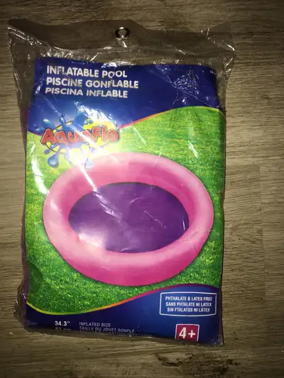 Inflatable pool. Size in picture