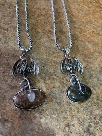 New 925 silver JEEPERS CREEPERS necklace and pendant!, View more