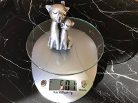 Vintage Italy Peltro Pewter Singing Cats-quite heavy 500g