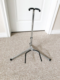 Silver guitar stand 