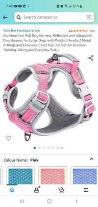 NEW Huntboo anti pull reflective dog harness 