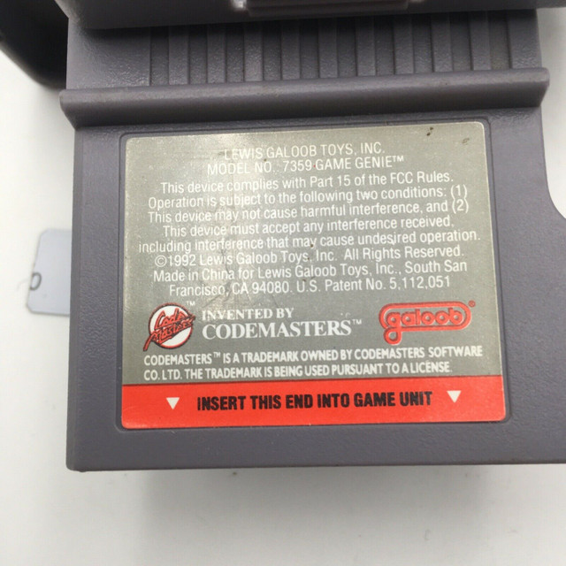 Game Genie Nintendo Game Boy GameBoy Model 7359 w/ Code Book in Older Generation in Burnaby/New Westminster - Image 3