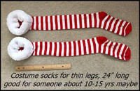 youth long knee socks for costume $5