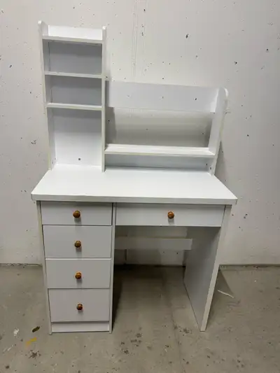 white vanity desk , View more
