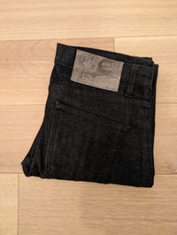 Naked and Famous - Black and Grey Stretch Selvedge Jeans