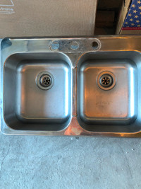 Double kitchen sink by Blanco