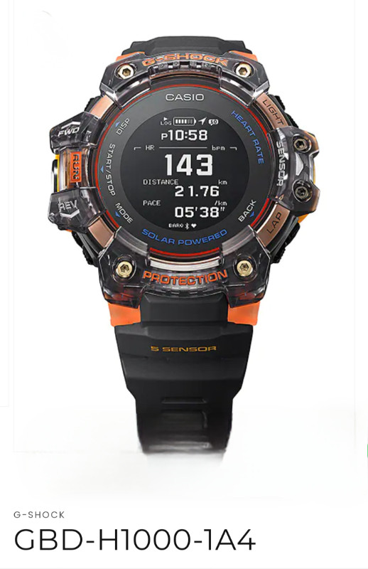 CASIO G-SHOCK G-SQUAD GBD-H1000-1A4JR Men's in Jewellery & Watches in City of Toronto - Image 2