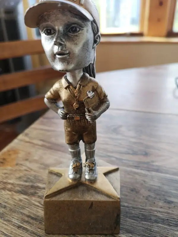 Bobble Head Girl Coach Trophy