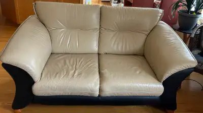 leather love seat & 3 seats , View more