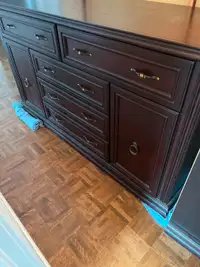 Dresser solid wood couleur acajou