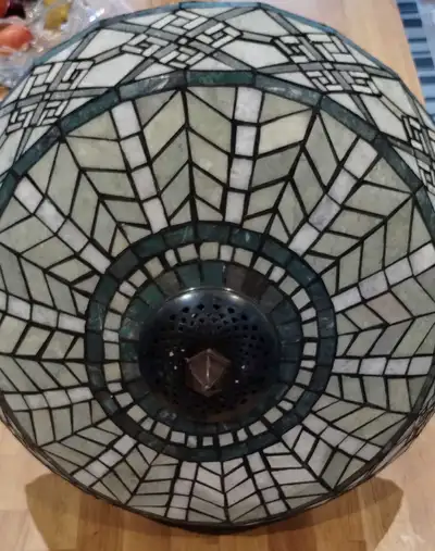 Tiffany Style 3 light stained glass hanging light fixture, View more