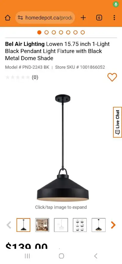 Bel Air Lighting Pendant, View more