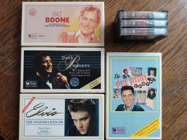 Vintage sealed Elvis, Tony Bennett, Pat Boone, and Johnny Cash. in Arts & Collectibles in Renfrew