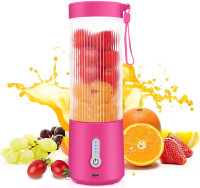 Rechargeable Blender Smoothie Maker - Pink - 4000mAh - Brand New
