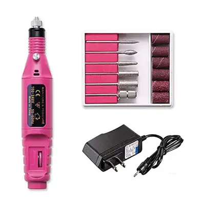 Fantexy Perceuse à ongles électrique portable professionnelle, kit d'ongles en acrylique, outils de...