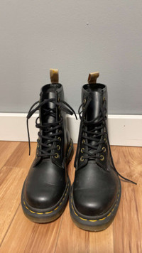 Original Dr Martens lace up black boots (size 5)