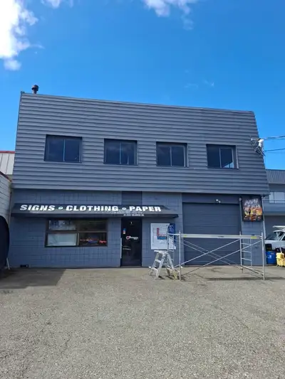 Industrial shop space for rent in Central Nanaimo. Details: $5,160 + GST / month (includes NNN) 3,44...