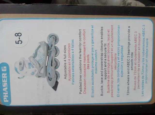 Patin aligné ajustable 5-8 in Skates & Blades in Longueuil / South Shore - Image 3