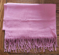 Fashion Scarves (2) – Dusty Pink and Apricot