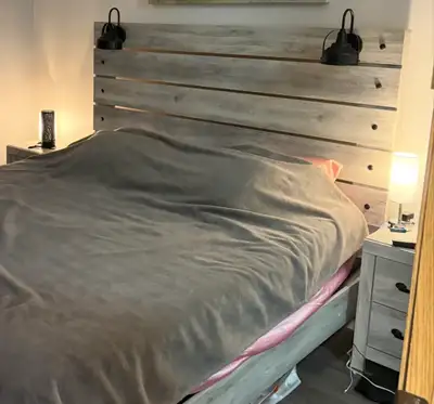 King bed frame and Nightstands - The Brick: Abby, View more