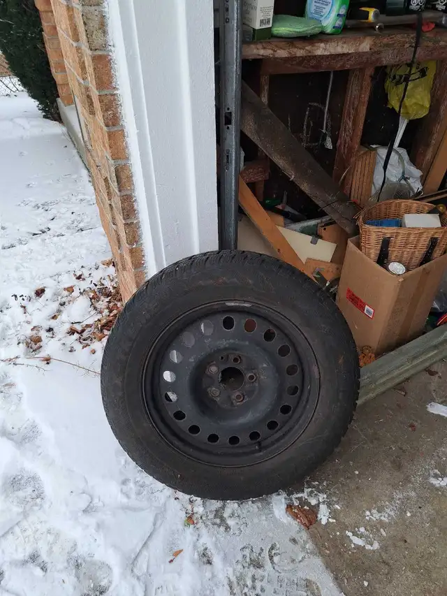 Four stell snow tires from off a jeep in Tires & Rims in Oshawa / Durham Region - Image 4