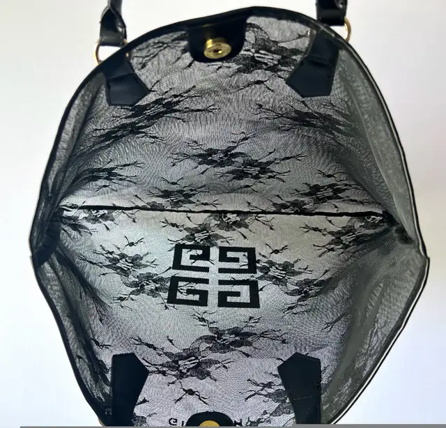 GIVENCHY black floral lace tote bag in Women's - Bags & Wallets in Sudbury - Image 3