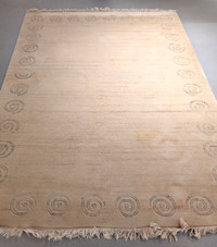 Hand-knotted Oriental Carpet, 5.5 by 8 feet.