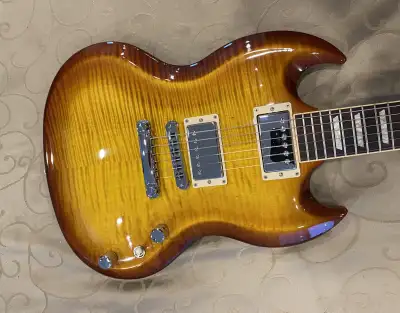 RARE 2012 Gibson SG Diablo Premium Plus AAA Flame Top Guitar, View more