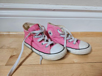 Girls pink converse size 10 