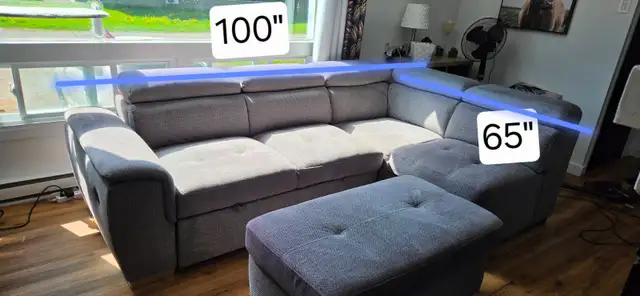 Divan en L gris in Couches & Futons in Laval / North Shore - Image 2