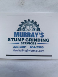 Murray’s stump grinding services 