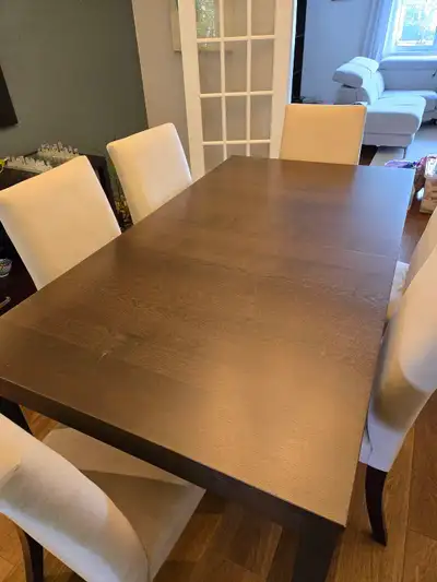 Dining table and chairs, View more