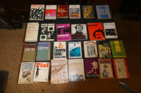 Lot de 26 livres rétro/vintage 1960:Ghandi, Piaf,Sartre,Victor H