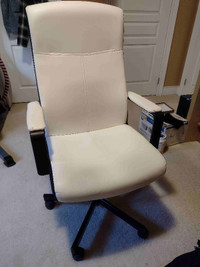 Millberget Swivel chair Office Chair White High Backrest Support