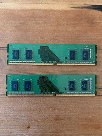 DDR4 RAM 4gb x 2 