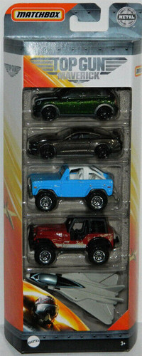 Matchbox 1/64 Top Gun Mini, Mustang, Bronco, Jeep Diecast Cars