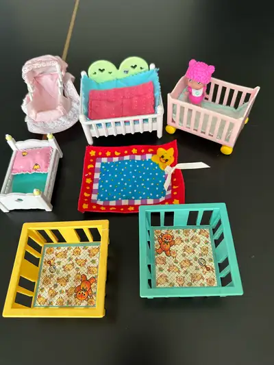 Mini Doll Nursery Furniture Set, View more