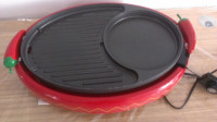 Indoor Grill, Red with Tortilla warmer Electric