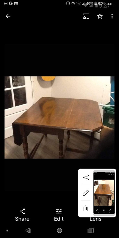 Antique table and chairs in Dining Tables & Sets in Bedford - Image 3