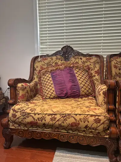 Maharaja Style Sofa and Chair Set, View more