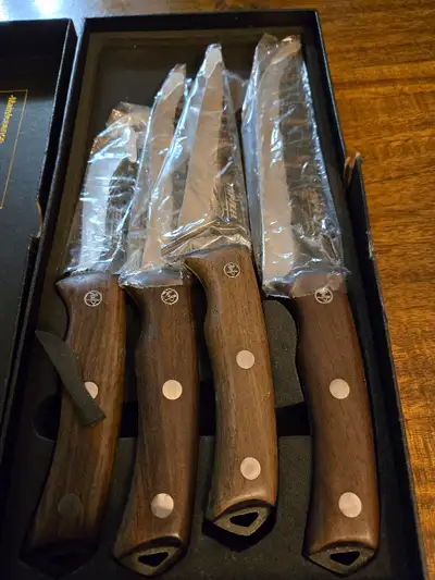 Hand Forged Butcher Knife Set  Slicing, Boning Butcher Knife 4pc, View more