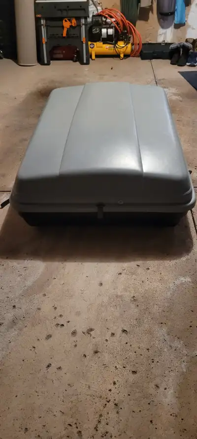 Car roof top cargo carrier. Mounts on the top of the vehicle for loading recreational equipment ( te...