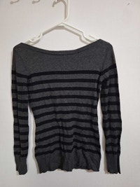 one over shoulder black strips long sleeve shirt/chemise longue City of Montréal Greater Montréal Preview