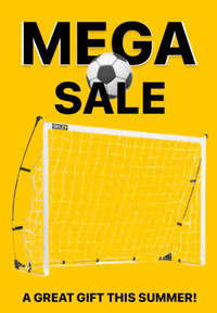 MEGA SALE -QUICKSTER SOCCER NET (Sizes: 6'x4'/8'x5'/12’x6’)