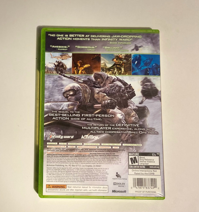 Call Of Duty: Modern Warfare 2 (2009) XBOX 360 in XBOX 360 in Bathurst - Image 3