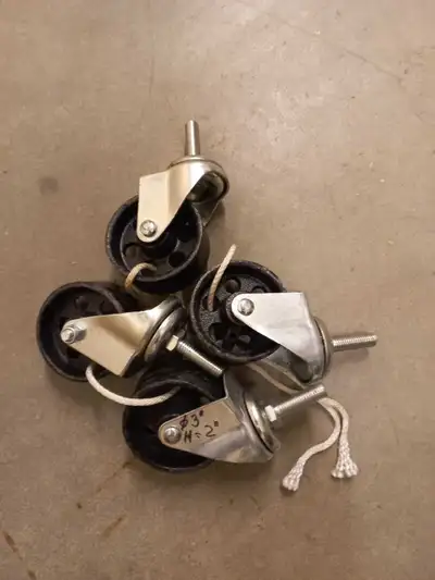 Set of 4HD.casters., View more