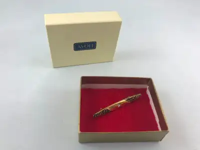 Vintage Avon Brooch / Bar Pin with Avon Box, View more