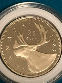 1983 Canada PROOF Quarter