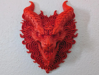  FIRE DRAGON WALL MOUNT , View more